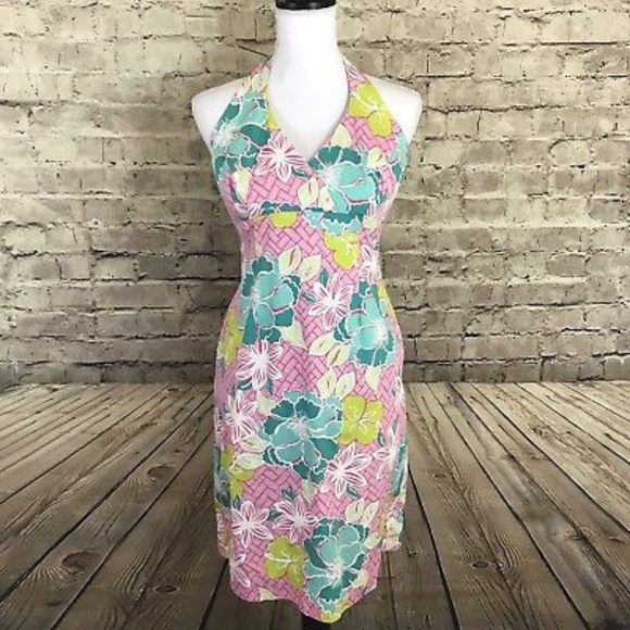 Floral Print Halter Top Dresses